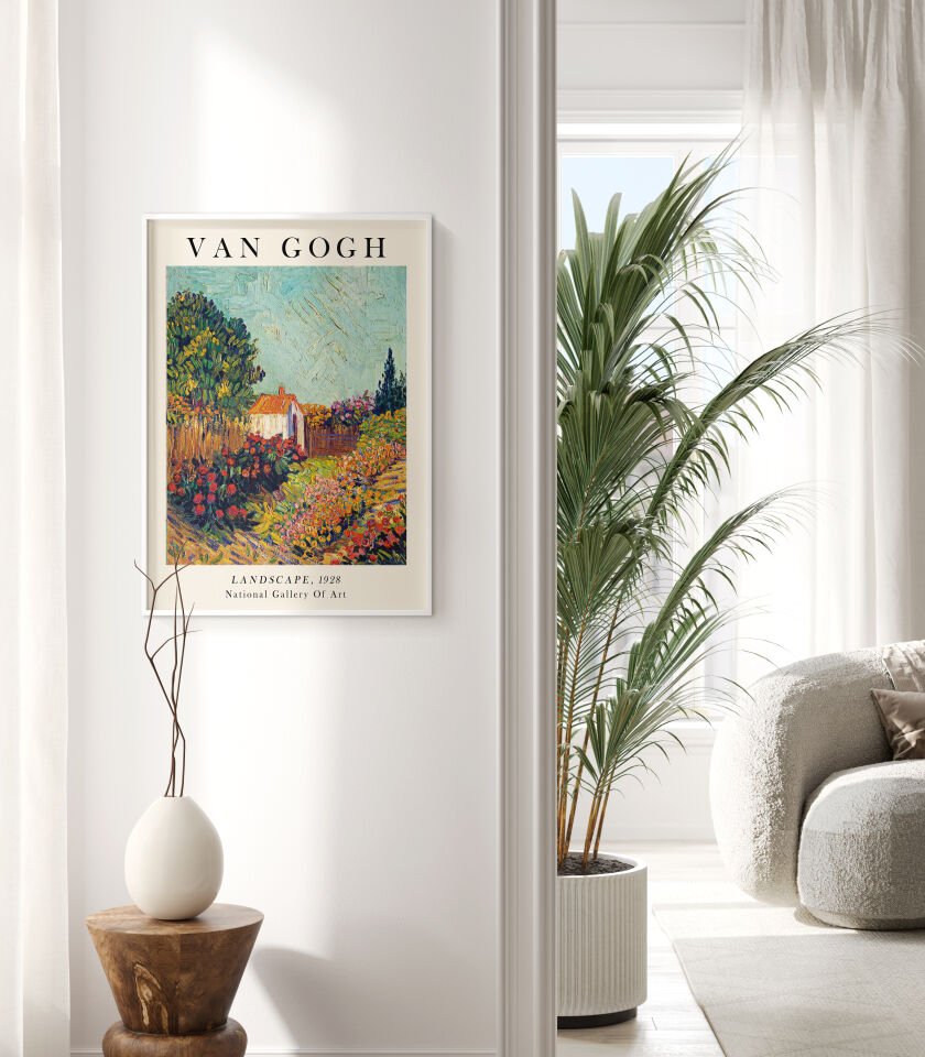 Van Gogh Landscape Çerçevesiz Poster