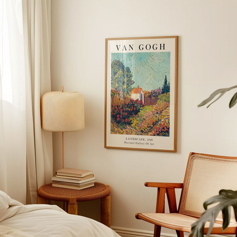 Van Gogh Landscape Çerçevesiz Poster