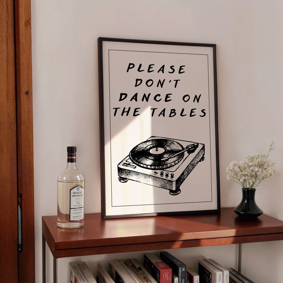 Dance Warning Çerçevesiz Poster