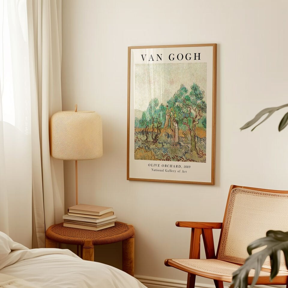 Olive Orchard Çerçevesiz Poster