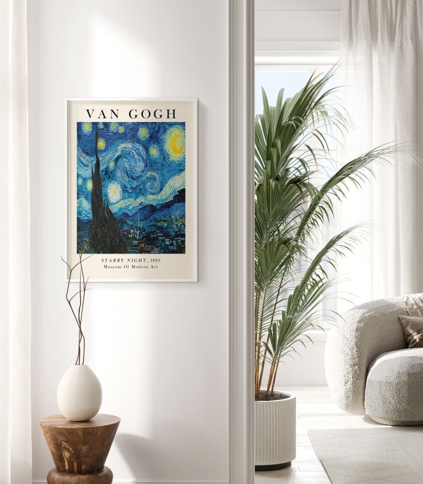 Starry Night Çerçevesiz Poster