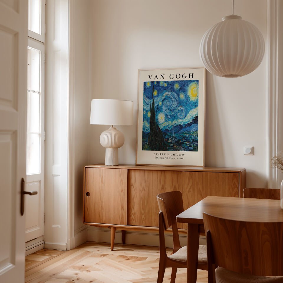 Starry Night Çerçevesiz Poster