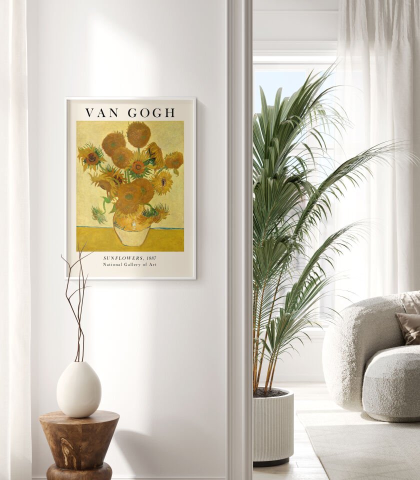 Van Gogh Sunflowers Çerçevesiz Poster