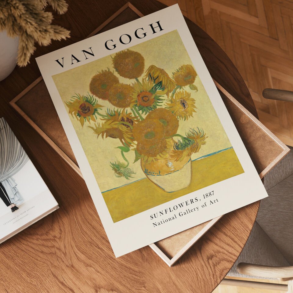 Van Gogh Sunflowers Çerçevesiz Poster