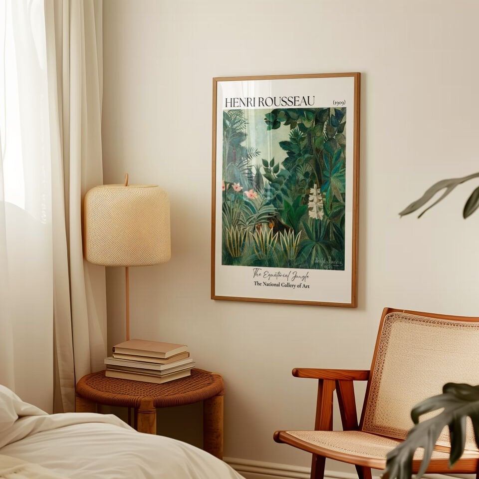 Henri Rousseau The Equatorial Jungle Çerçevesiz Poster
