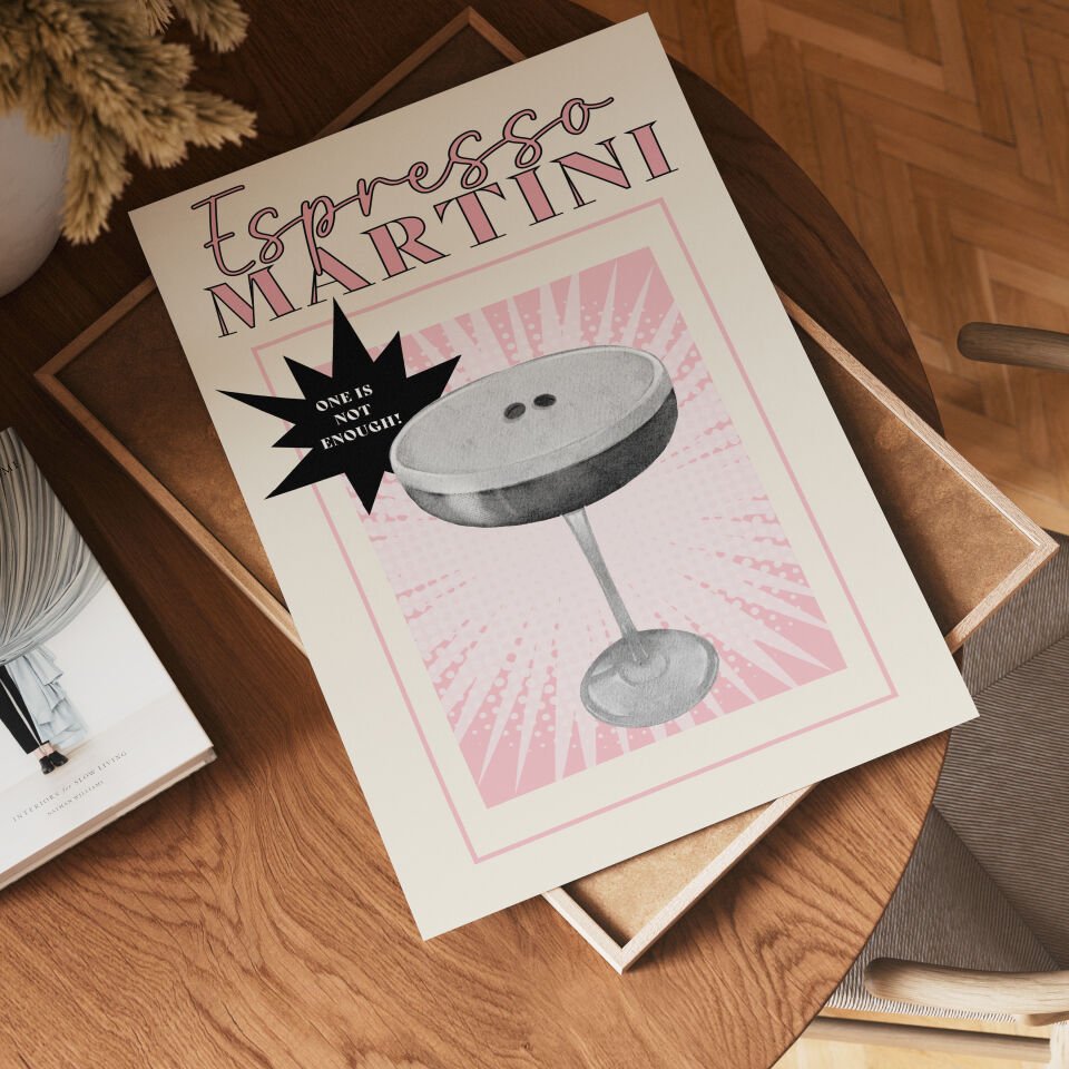 Espresso Martini Çerçevesiz Poster