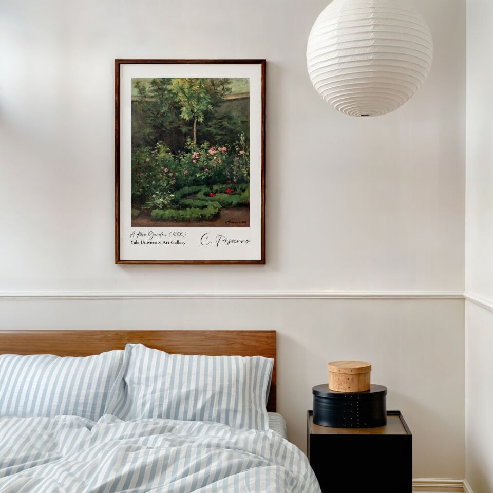 Camille Pissarro A Rose Garden Çerçevesiz Poster