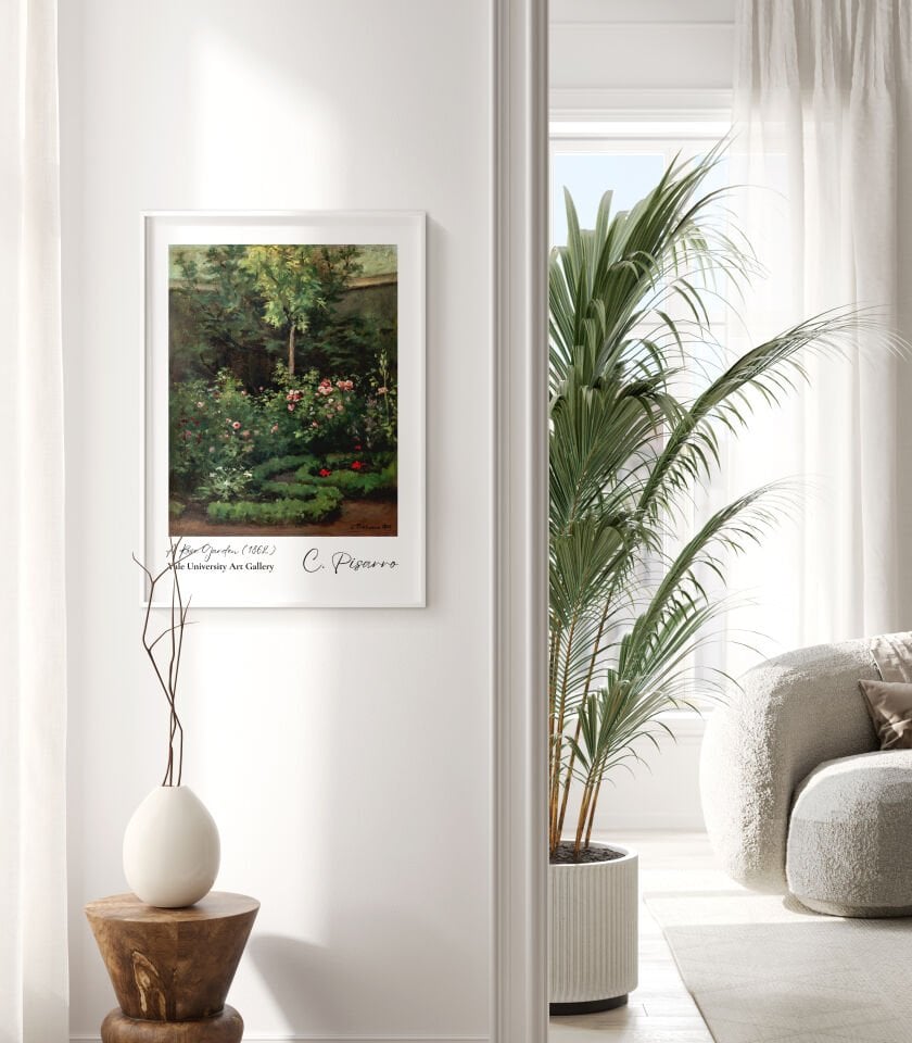 Camille Pissarro A Rose Garden Çerçevesiz Poster