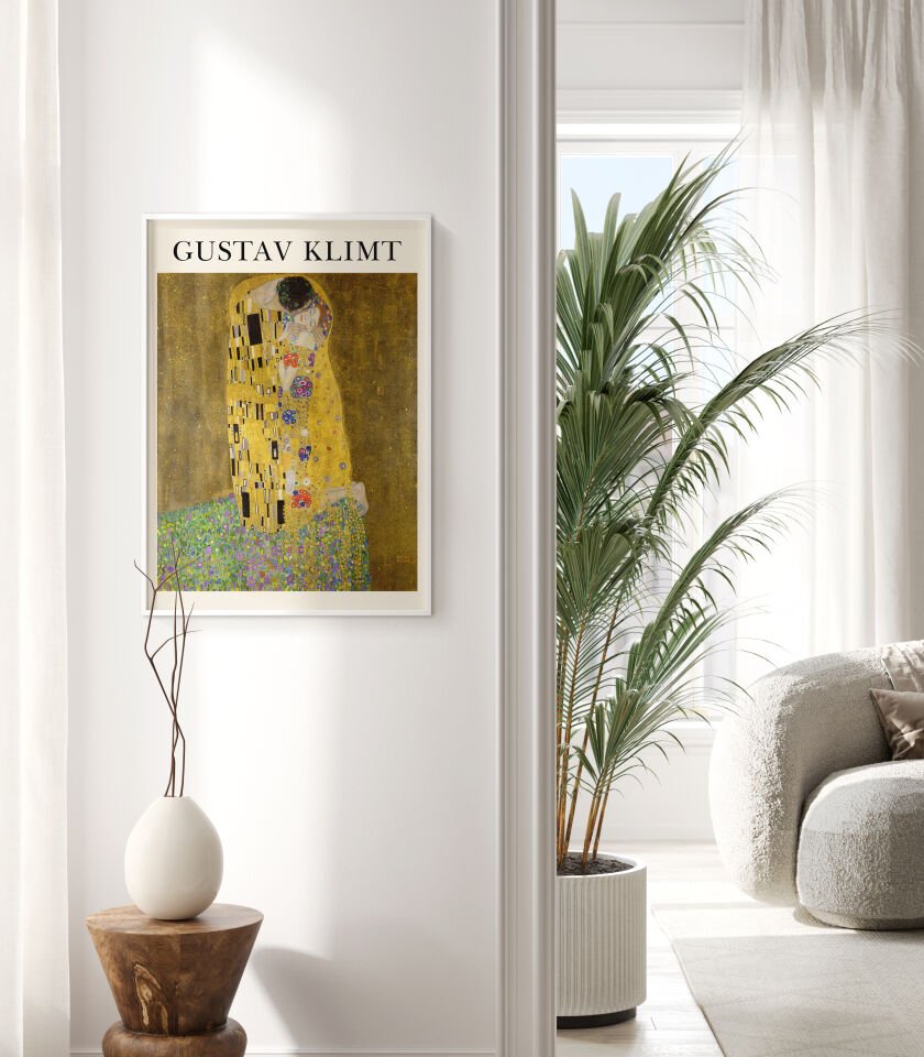 Gustav Klimt The Kiss Çerçevesiz Poster