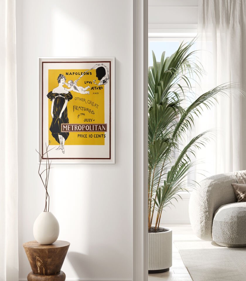 Retro Art Print Çerçevesiz Poster