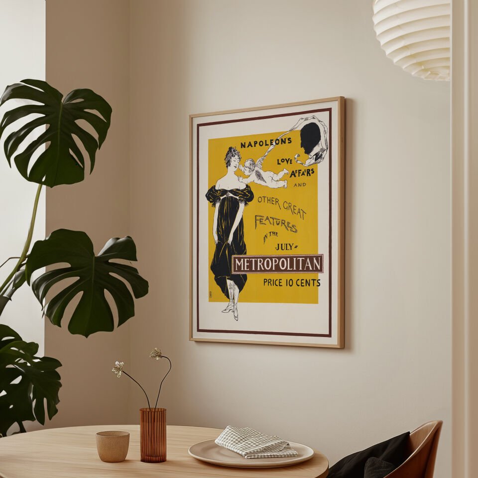 Retro Art Print Çerçevesiz Poster