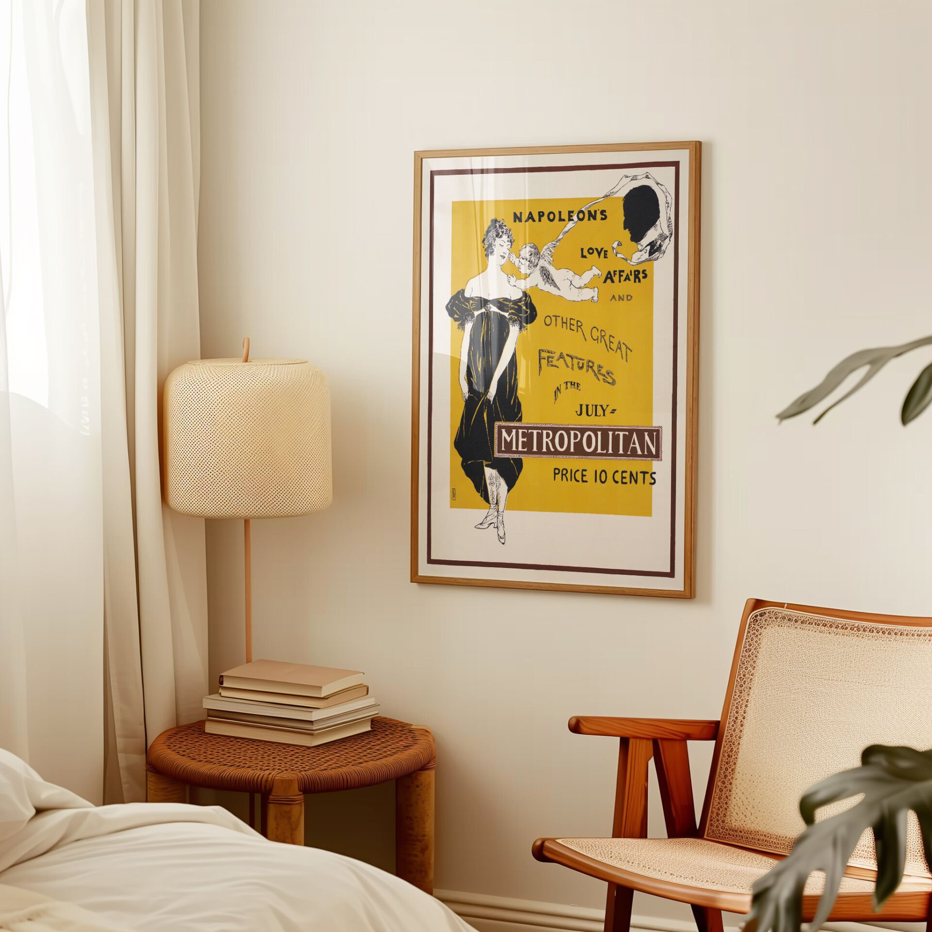 Retro Art Print Çerçevesiz Poster
