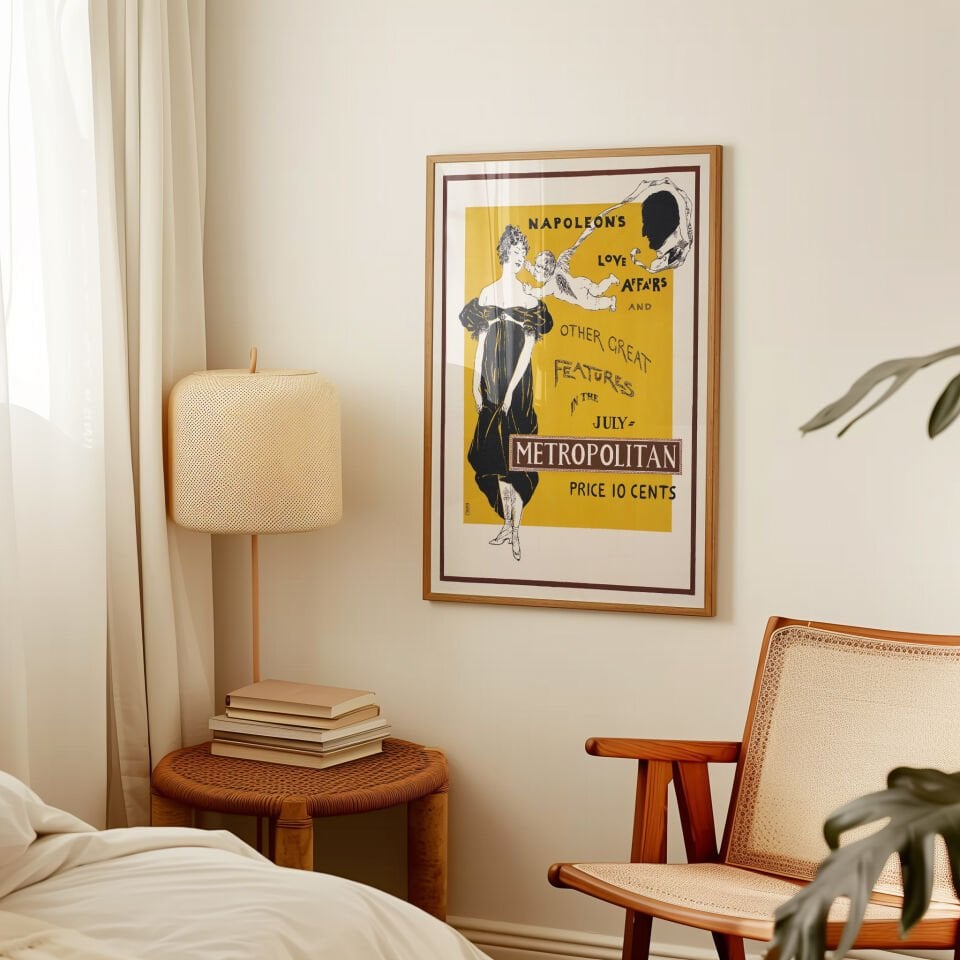 Retro Art Print Çerçevesiz Poster