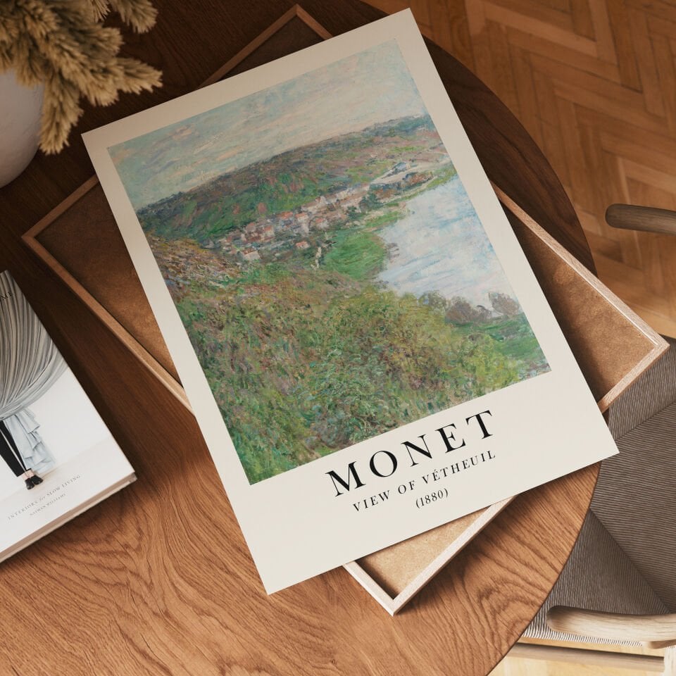 Claude Monet View of Vétheuil Çerçevesiz Poster