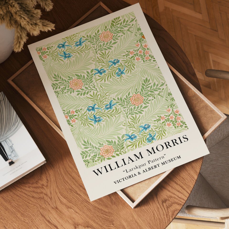 Morris Larkspur Pattern Çerçevesiz Poster