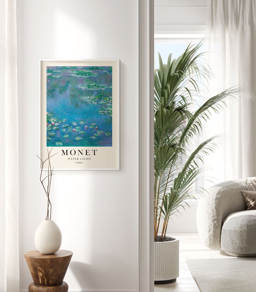 Monet Water Lilies Çerçevesiz Poster