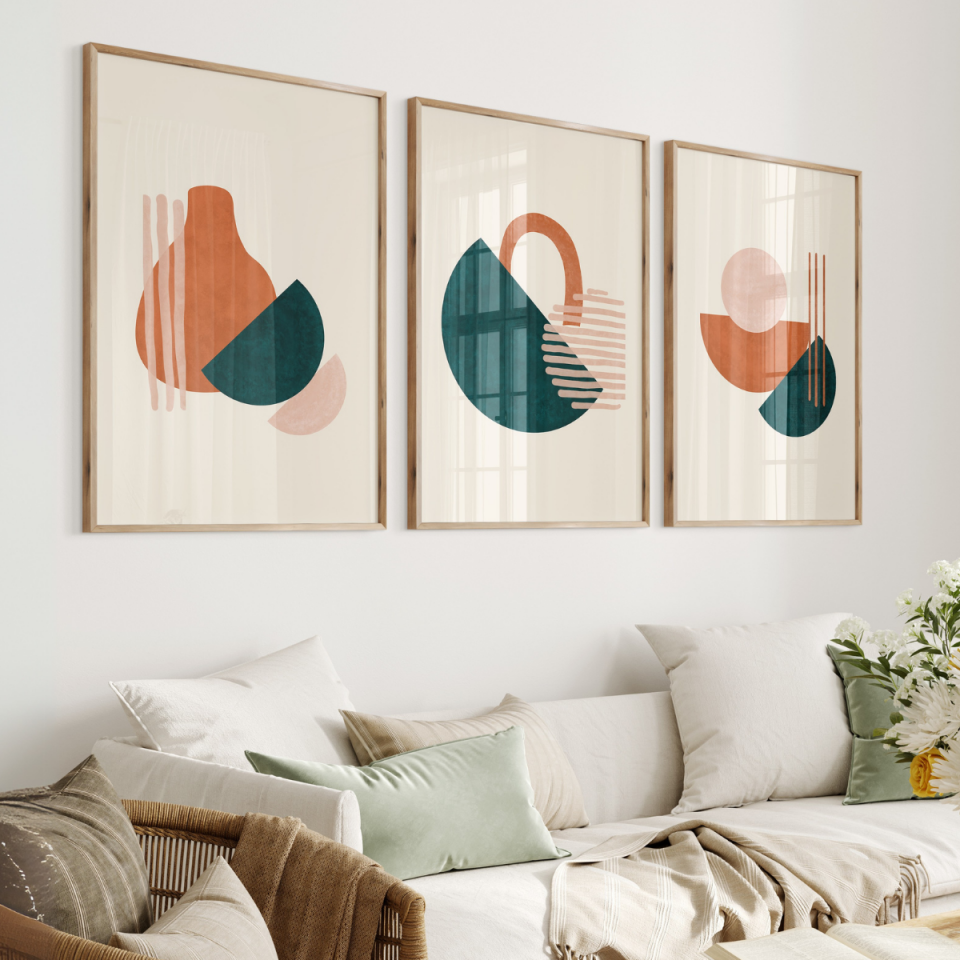 Boho Harmony 3'lü Çerçevesiz Poster