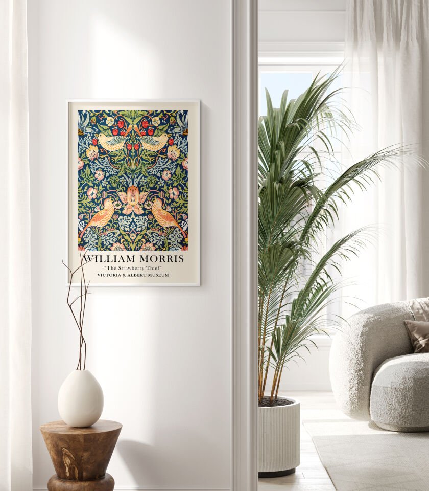 William Morris Strawberry Thief Çerçevesiz Poster