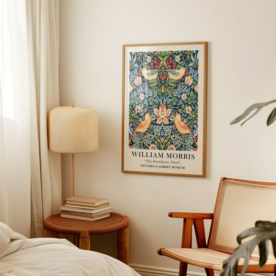 William Morris Strawberry Thief Çerçevesiz Poster