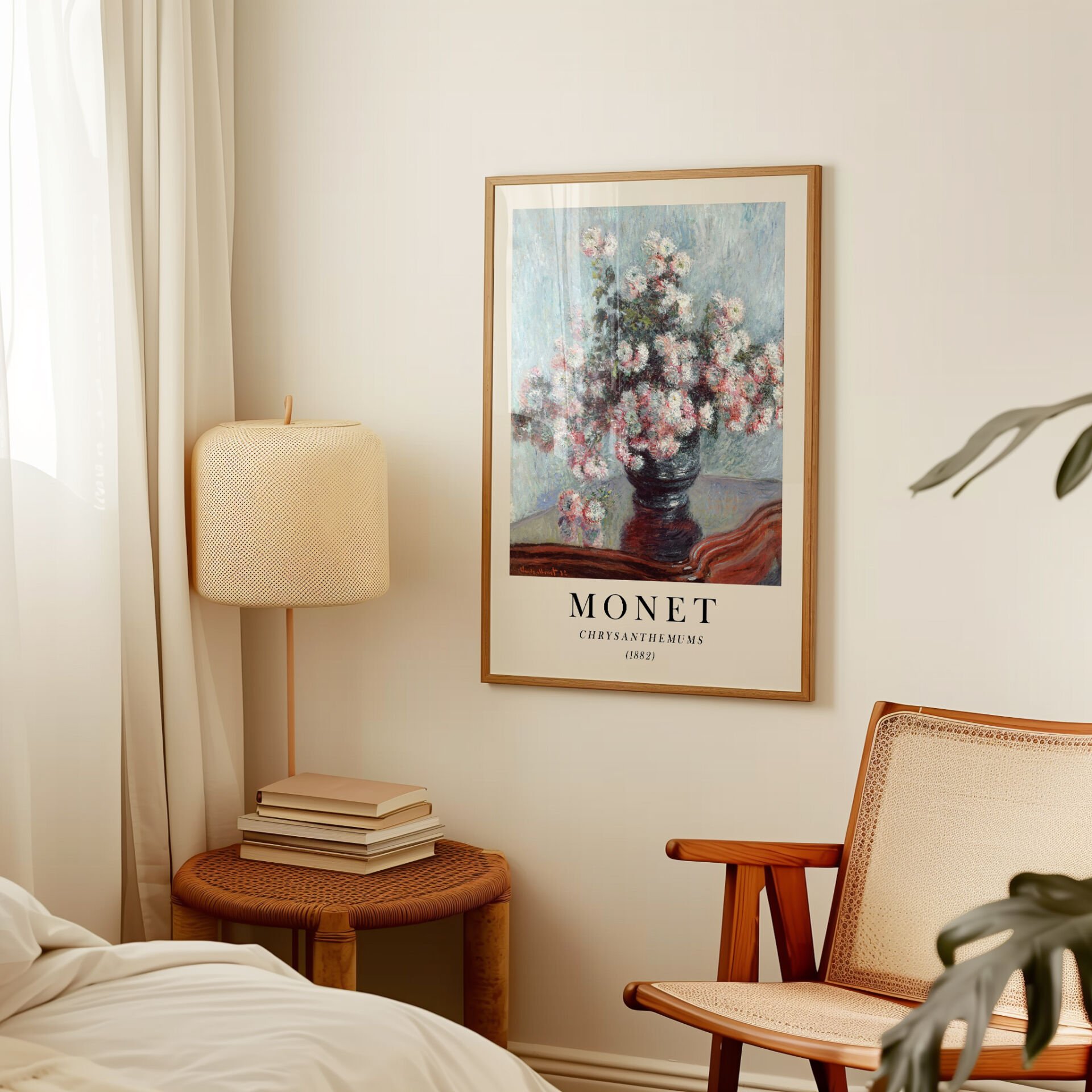 Chrysanthemums Monet Çerçevesiz Poster