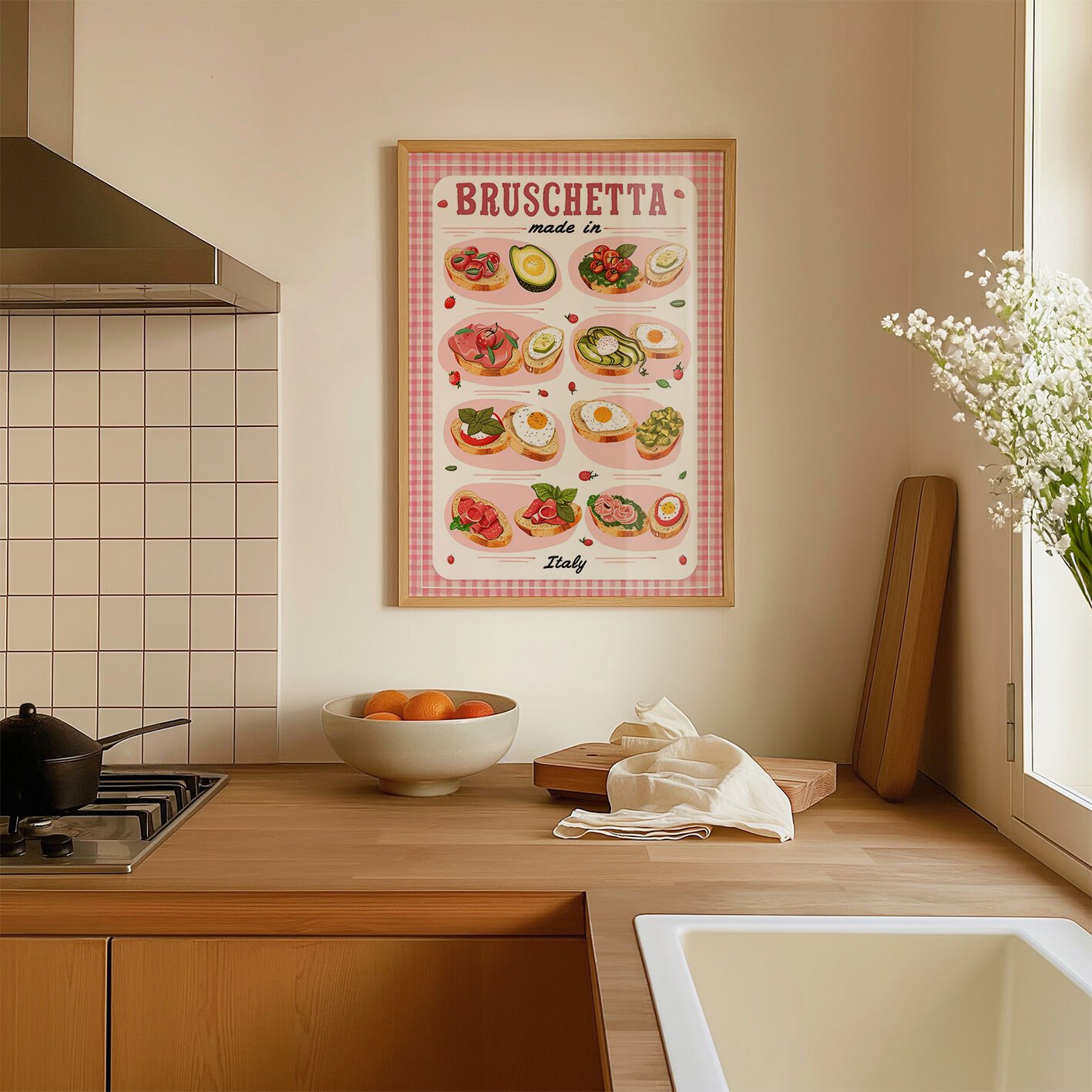 Bruschetta Çerçevesiz Poster