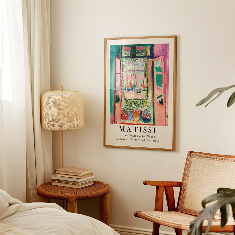 Matisse Open Window Çerçevesiz Poster