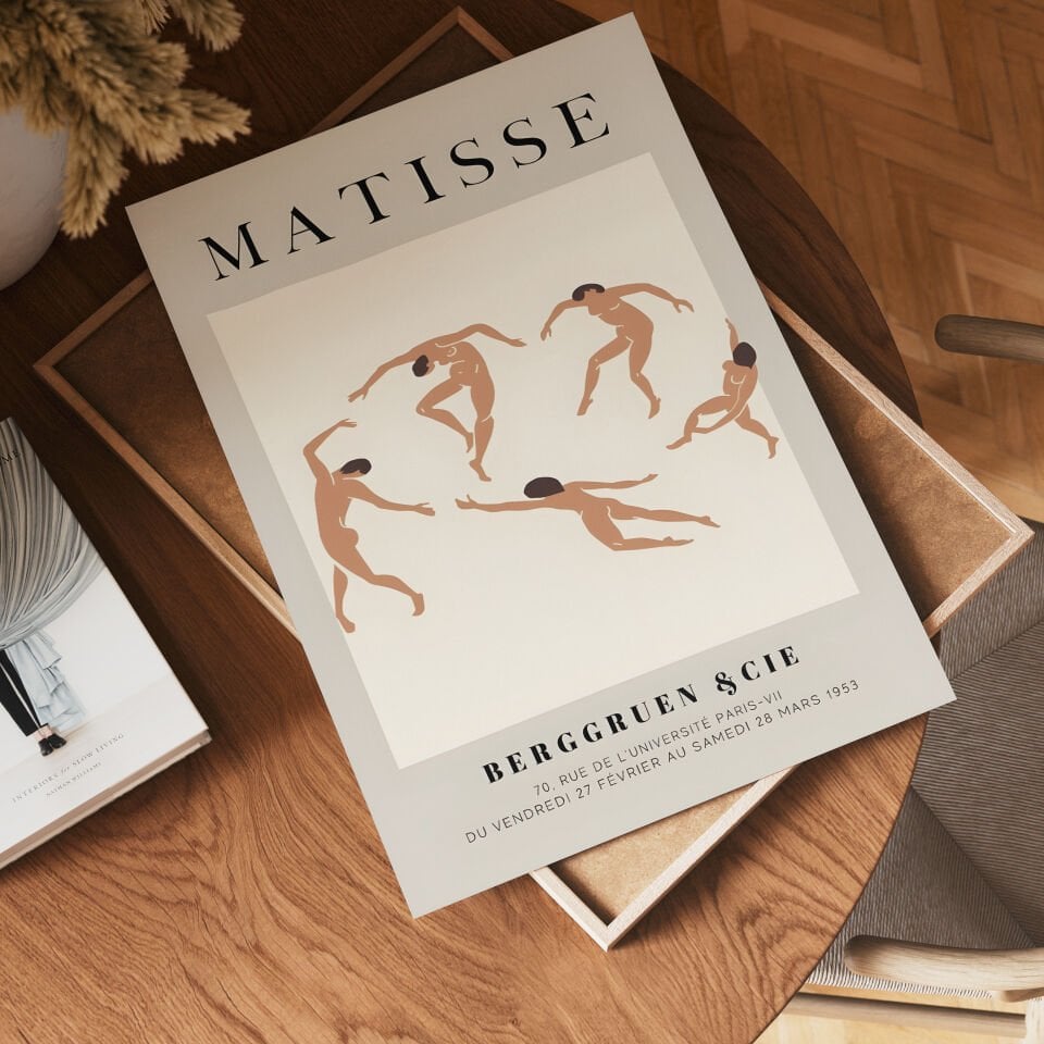 Matisse Dance Beige Çerçevesiz Poster