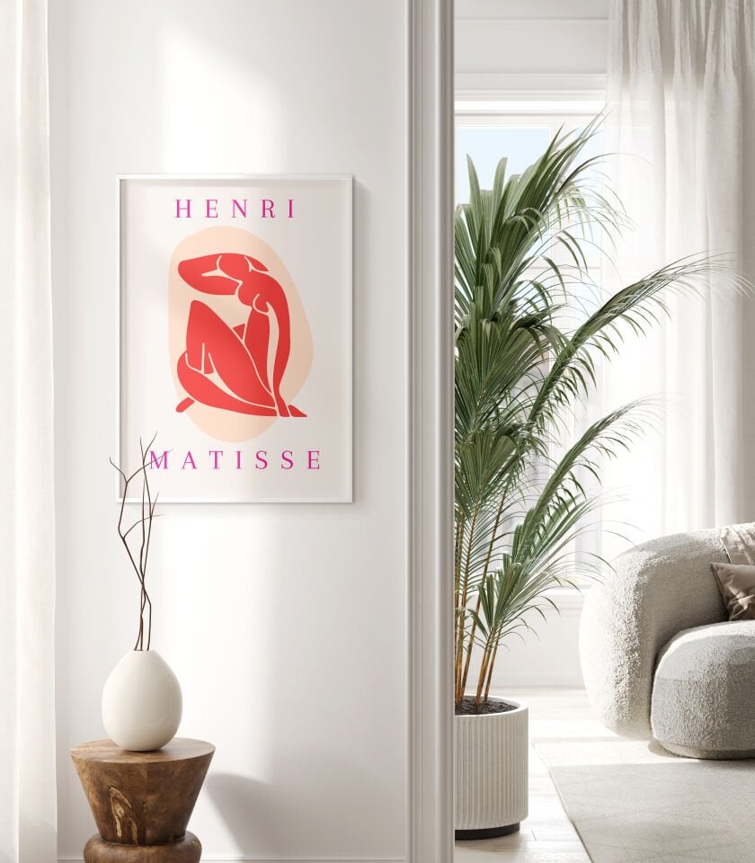 Matisse Nude Pink Çerçevesiz Poster