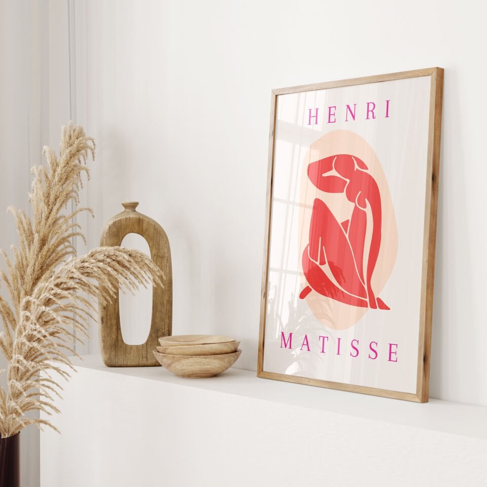 Matisse Nude Pink Çerçevesiz Poster