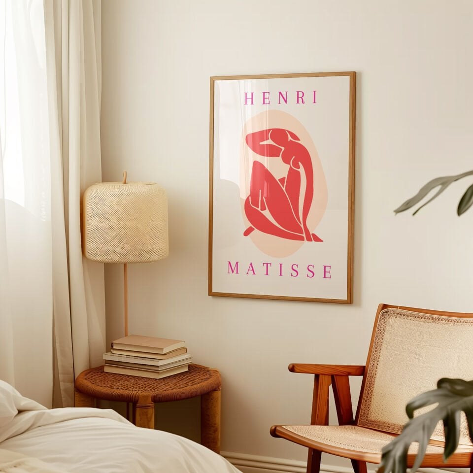 Matisse Nude Pink Çerçevesiz Poster