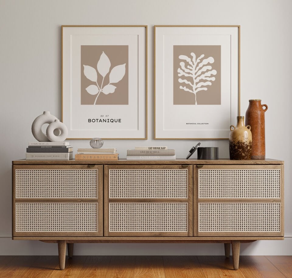 Modern Botanical Silhouettes 2'li Çerçevesiz Poster