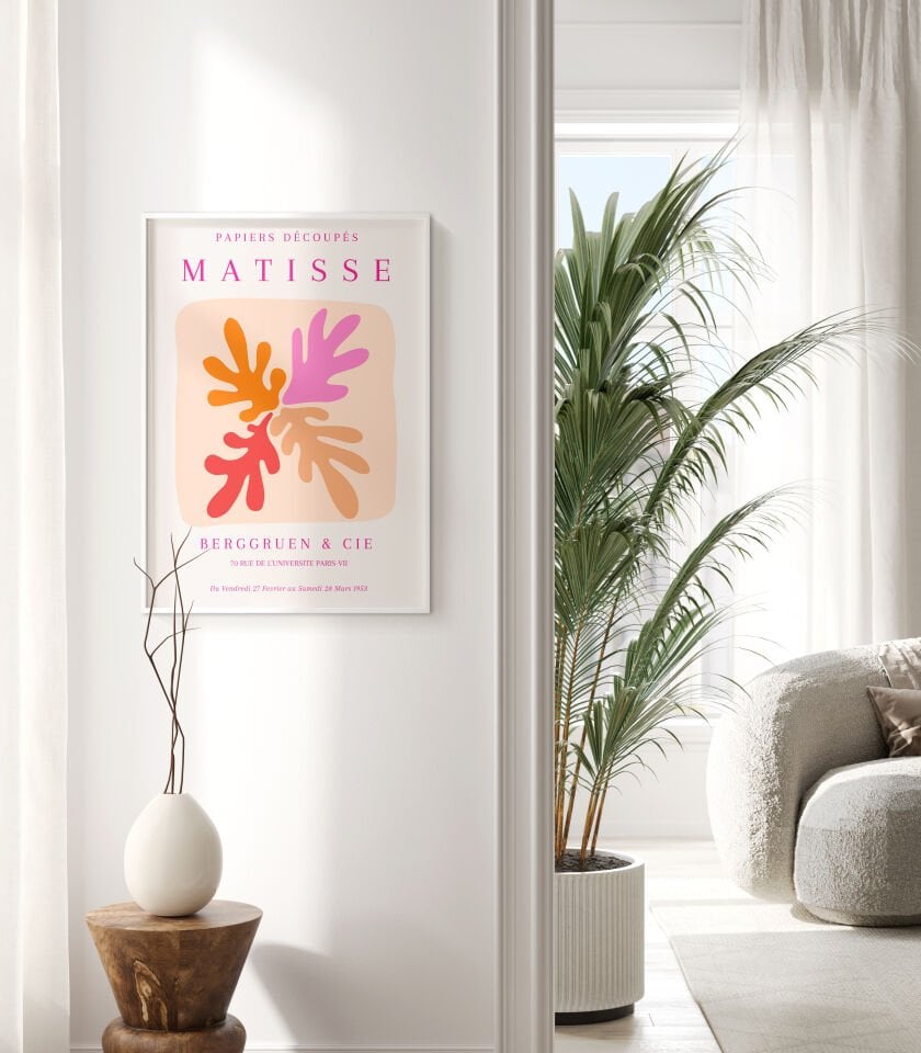 Matisse Coral Cutout Çerçevesiz Poster