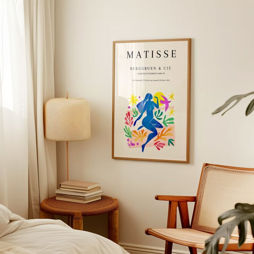 Matisse Blue Dancer çerçevesiz poster