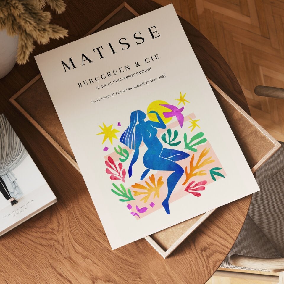 Matisse Blue Dancer çerçevesiz poster