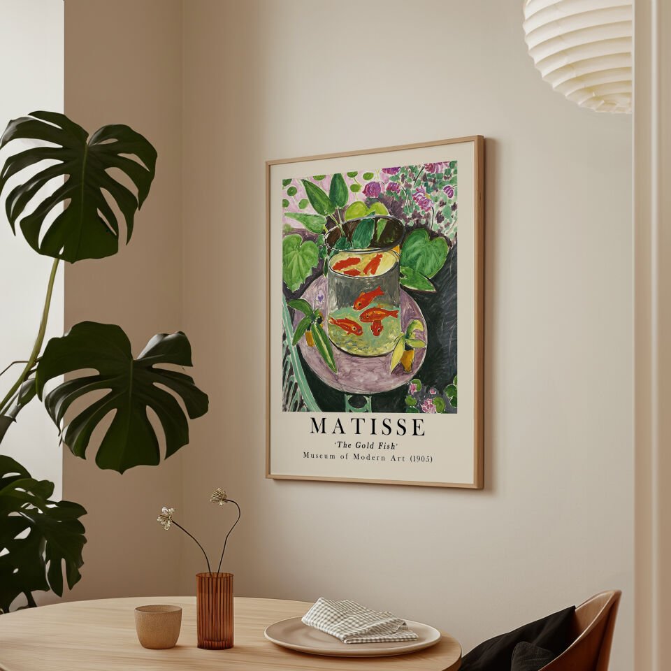 Matisse The Gold Fish Çerçevesiz Poster