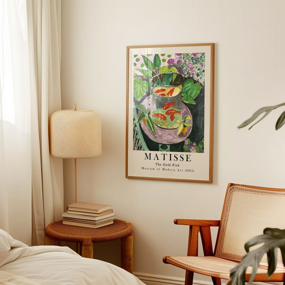 Matisse The Gold Fish Çerçevesiz Poster