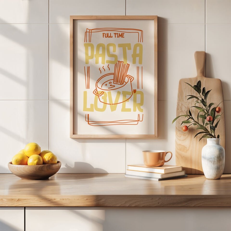 Pasta Lover Çerçevesiz Poster