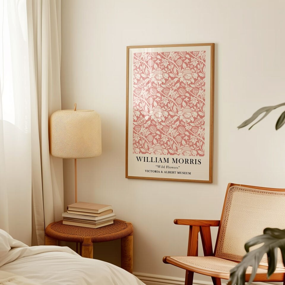 William Morris Wild Flowers Çerçevesiz Poster