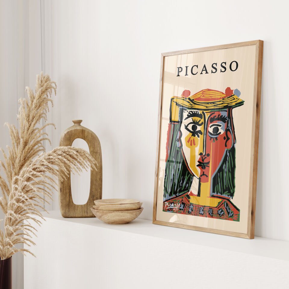 Picasso Portrait Art çerçevesiz poster