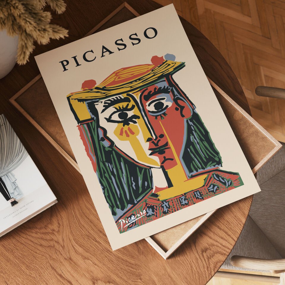 Picasso Portrait Art çerçevesiz poster