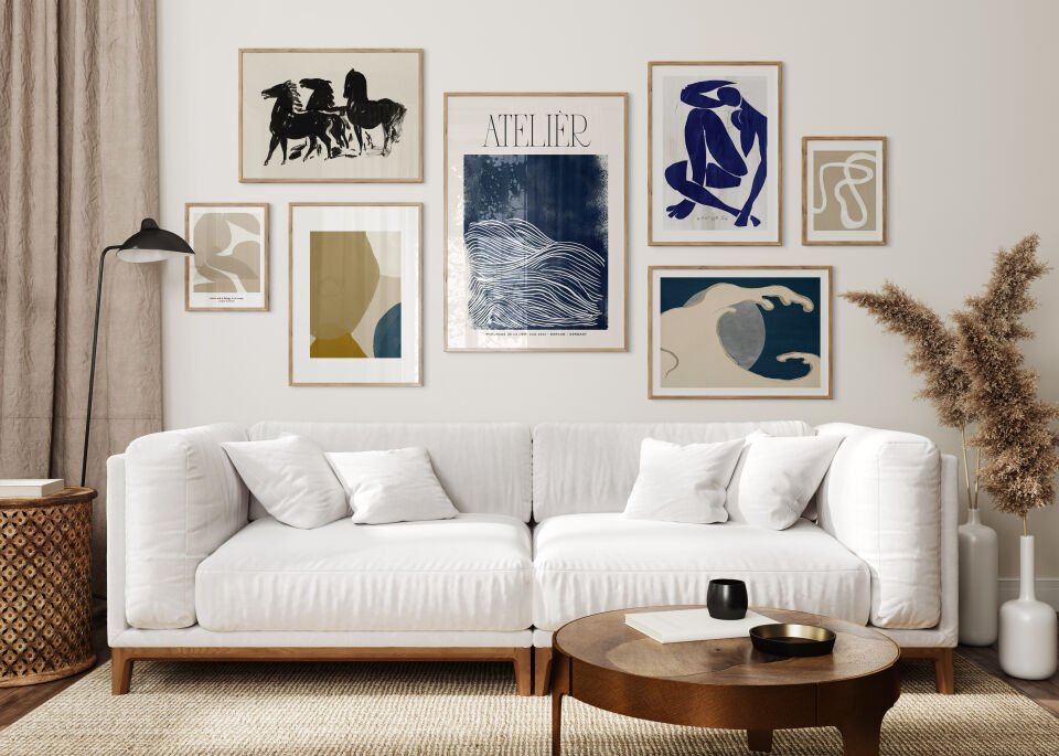 Modern Art Collection Çerçevesiz Poster Set