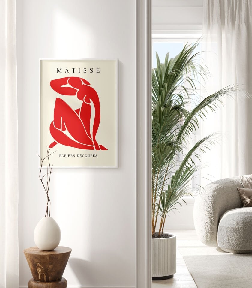 Red Nude Çerçevesiz Poster