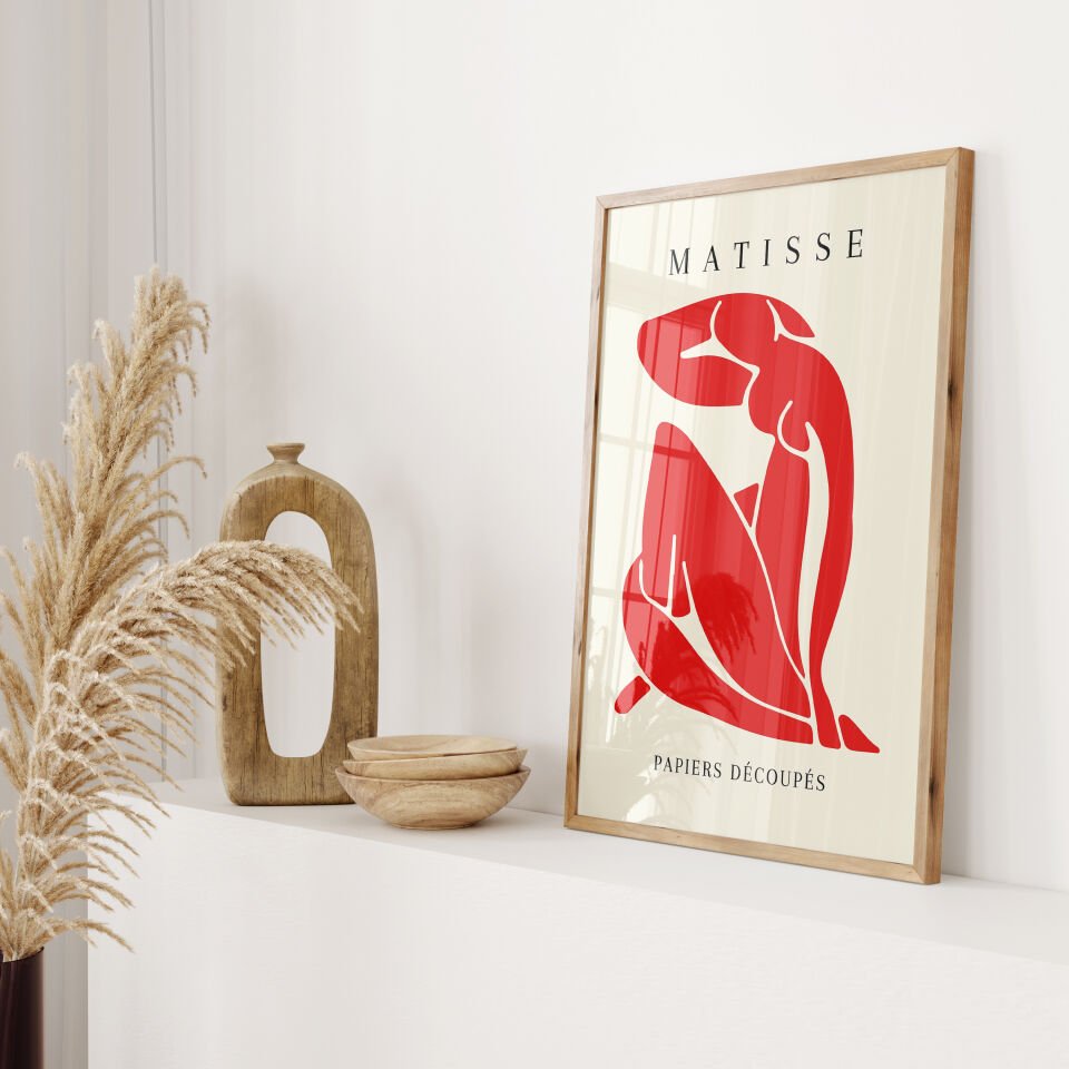 Red Nude Çerçevesiz Poster