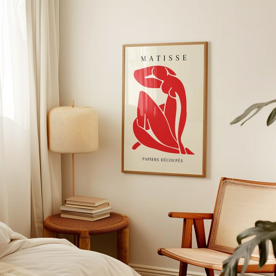 Red Nude Çerçevesiz Poster