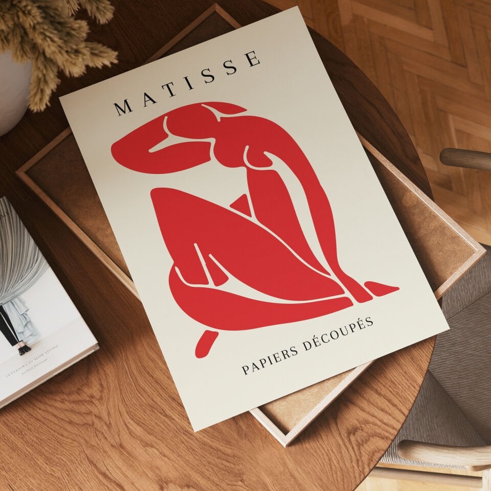 Red Nude Çerçevesiz Poster