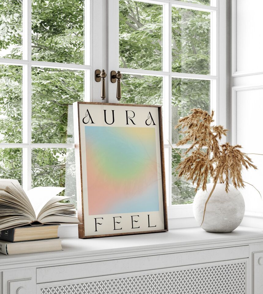 Aura Vibes 3'lü Çerçevesiz Poster