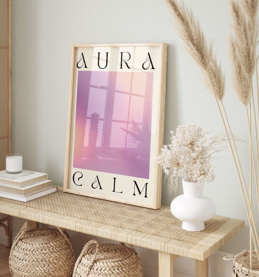 Aura Vibes 3'lü Çerçevesiz Poster