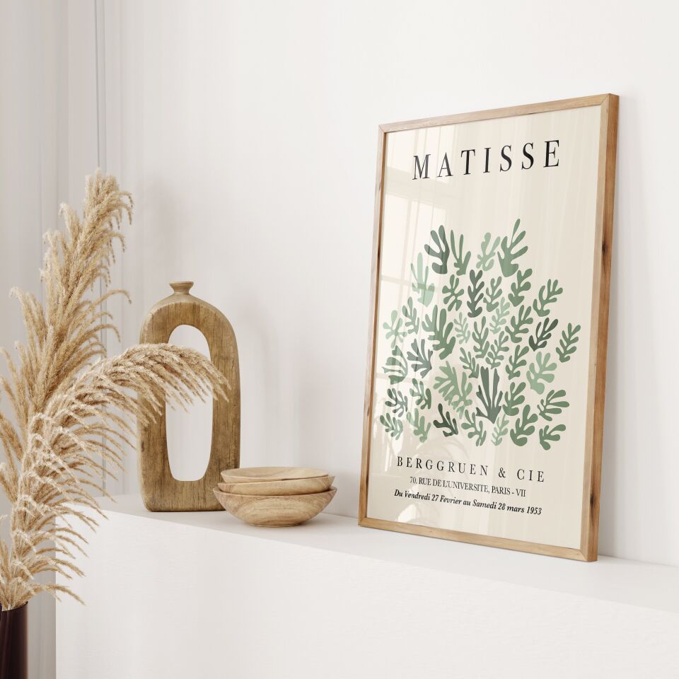 Soft Botanical Art 3'lü Çerçevesiz Poster