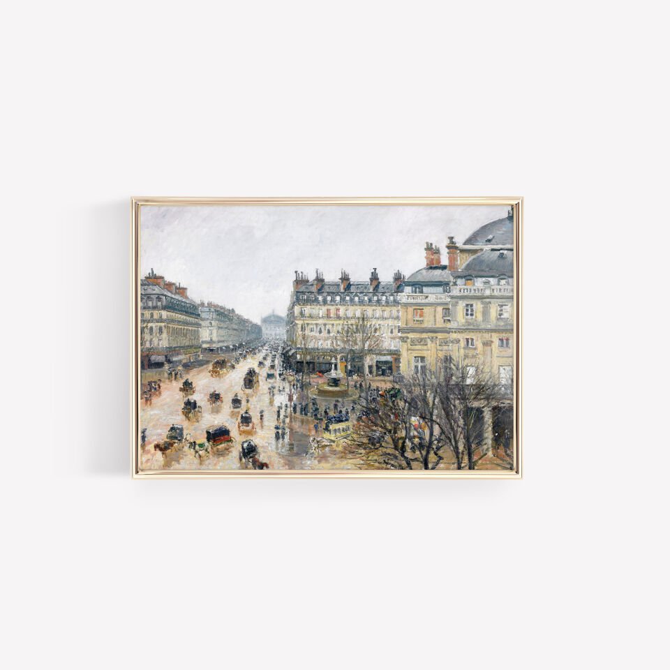 Paris Street Çerçevesiz Poster