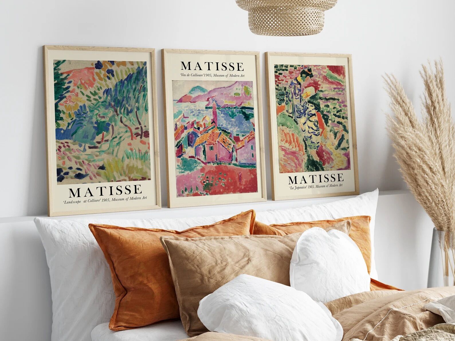 matisse art corner 3'lü Çerçevesiz Poster
